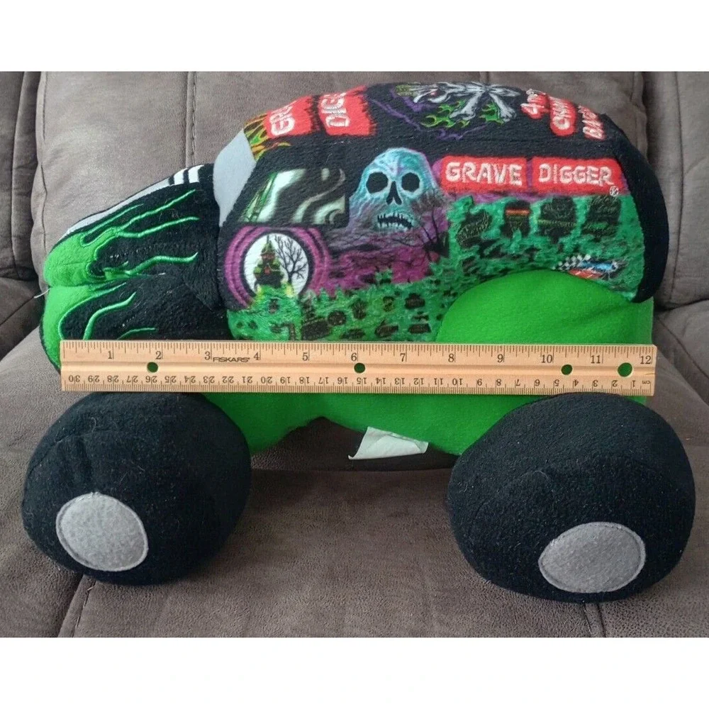 Plush Monster Jam Grave Digger Monster Truck 2013 Feld Motorsports Pillow Buddy